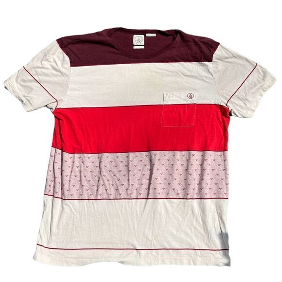 Volcom Striped Pocket T shirt - Picture 1 of 6